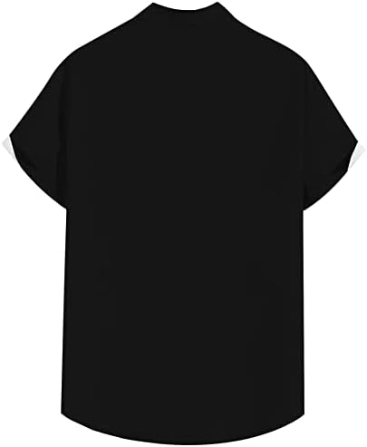 Мъжки Шарени Модерни Ризи С Копчета И Къс Ръкав, Реколта Хавайска Риза За Боулинг, Ежедневни Лагерные Плажни