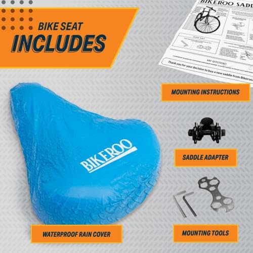 Възглавница за седалка на мотор Bikeroo за жени - Удобна смяна на велосипед на седалката с мека поролоновую