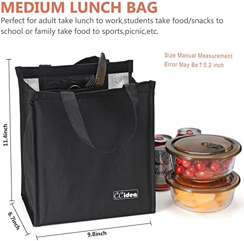 Чанта за обяд CCidea за жени, Мъже и Деца, Проста Случайна Кутия за Обяд, за Многократна употреба, Кутии за