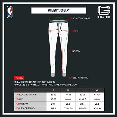 Дамски спортни панталони за джогинг Ultra Game НБА с активен логото отвътре