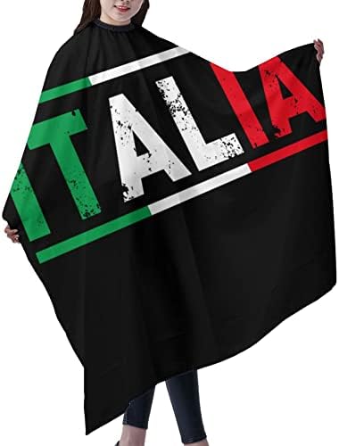 Италиански Флаг1, Наметало За Салон за Подстригване на Коса, Престилка За Стригане, 55x66 Инча, Водоустойчив