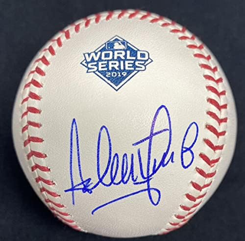 Асдрубал Кабрера Подписа Лого серии по бейзбол 2019 JSA - Бейзболни Топки С Автографи