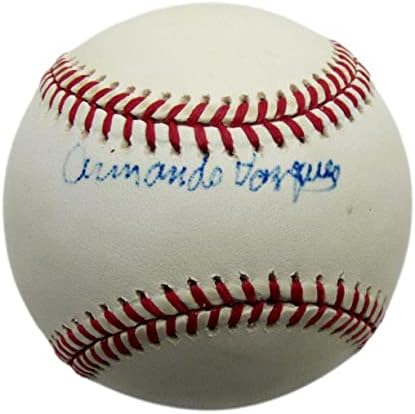 Армандо Васкес подписа договор с ONL Baseball Негър League New York Cubans на PSA / Бейзболни топки С ДНК-автограф