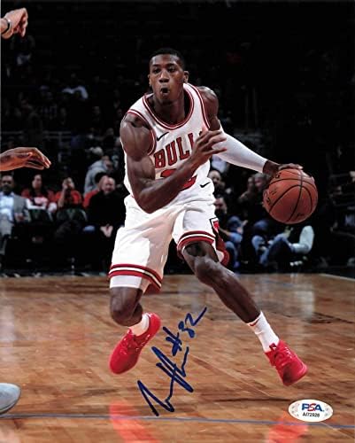 КРИС ДЪН подписа снимка 8x10 PSA / DNA с автограф на Чикаго Булс - Снимки на НБА с автограф