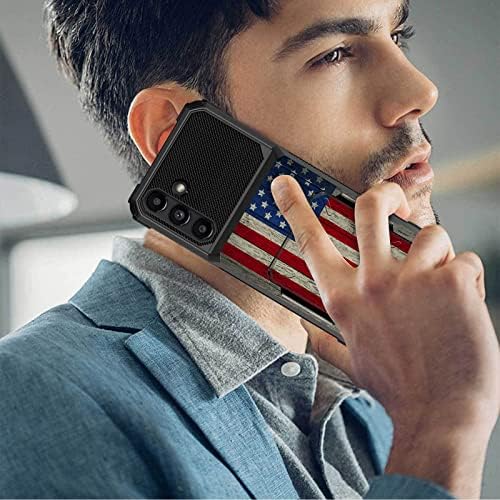 FUYOCWE за Samsung Galaxy A13 5G Чанта-портфейл с 5 Притежатели на карти, флип-надолу капачката, дизайн на американски