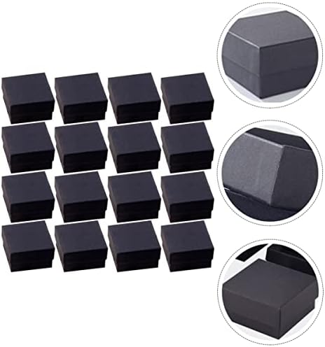 COHEALI обеци органайзер кутия от 144 бр. Черен Крафт огърлица, обеци, пръстен кутия за бижута от картон, подаръчни