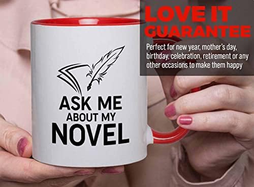 Автор Bubble Hugs, 2-Тонная Червена чаша 11 грама - Питайте Ме За Моя Роман - Автор, Любителите на книги, Писане,