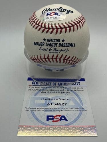 Дон Ларсен е Идеална игра WSPG 10-8-56 С Автограф OMLB Baseball PSA DNA * 27 - Бейзболни топки с автографи
