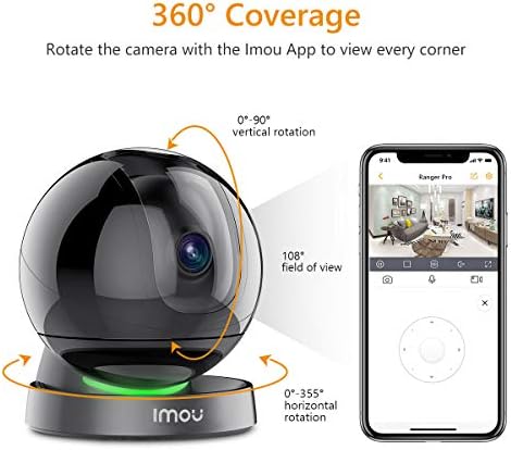 Imou Камера за сигурност за помещения 1080P WiFi Камера (само 2,4 G) 360-градусная интелигентна камера с нощно