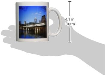 Керамична чаша 3dRose mug_184388_1 Austin Downtown Texas Bridge Архитектура Skyline Photo, 11 Грама