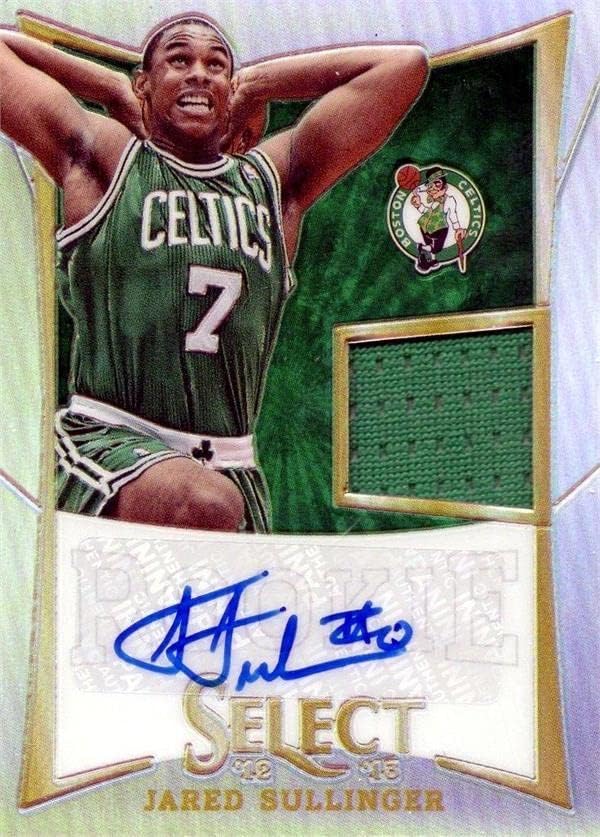 Баскетболно картон на играча с автограф на Джаред Саллинджера (Бостън Селтикс) 2013 Панини Select 288 LE 123/199