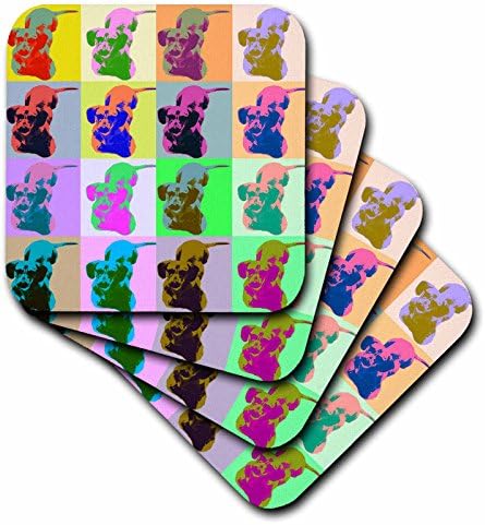 Комплект от 8 на каботажните 3dRose-Меки, Разноцветни, 8 парчета